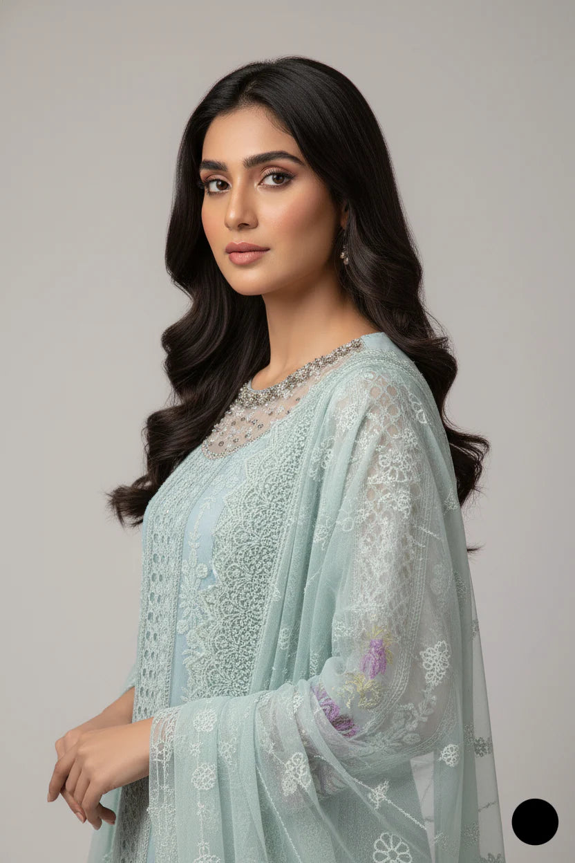 Chiffon Formal AL 4075 ICE BLUE