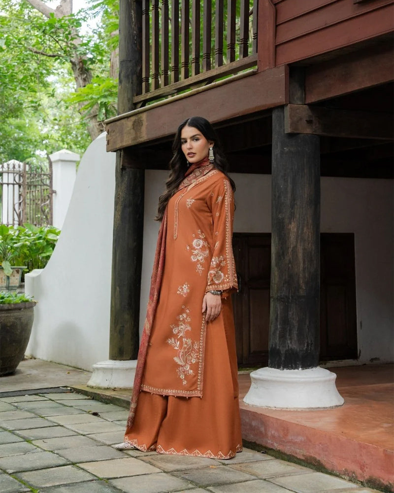 Embroidered Staple Wool AL-1329