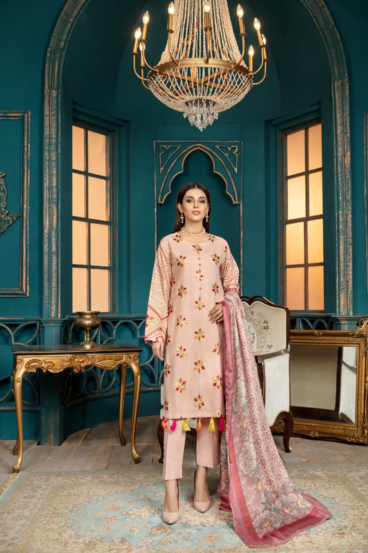 DNK 13 – Embroidered Dhanak Pret