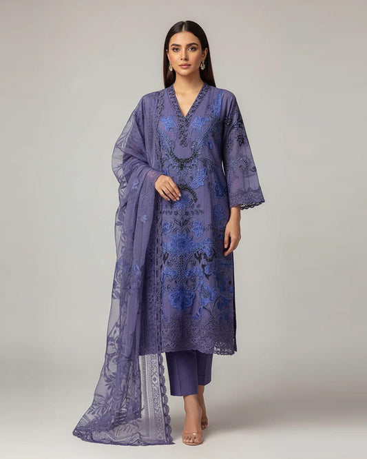 Organza Formal AL 4294 Violet Blue