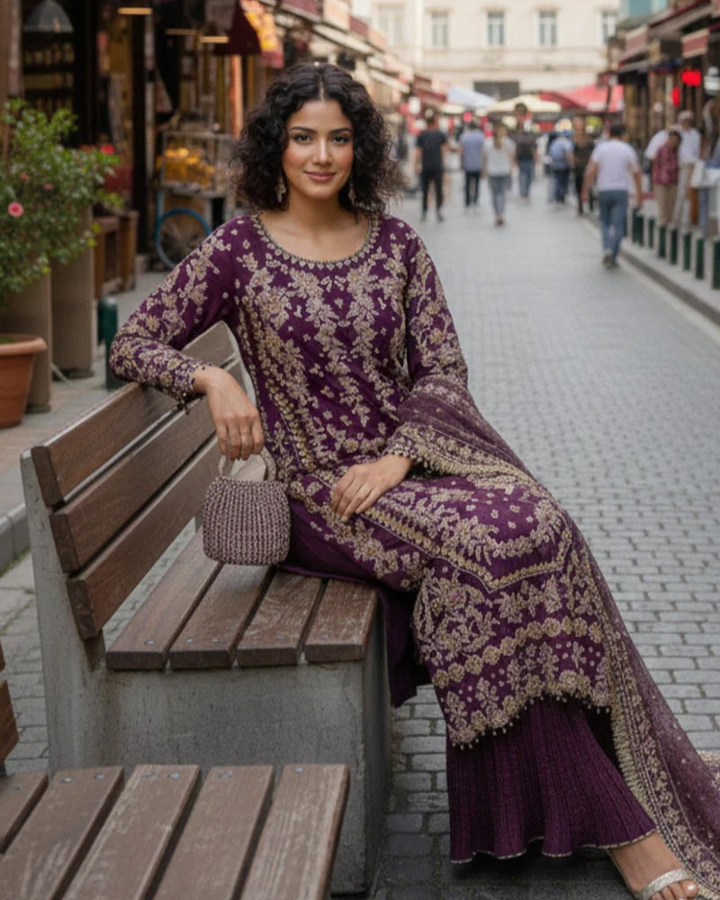 Chiffon Formal AL 4281 PURPLE