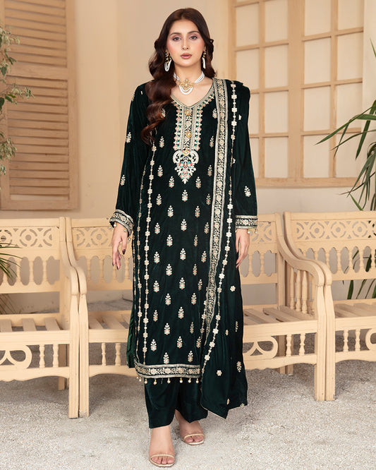 KSV 07 Velvet Bottle Green