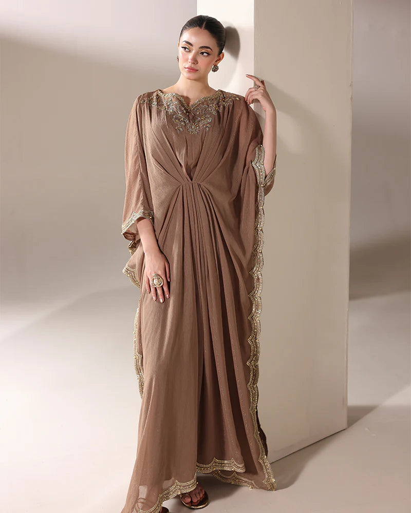 AN-147 Zari Chiffon Kaftan Ally's UK AN-147 Zari Chiffon Kaftan Ally's UK