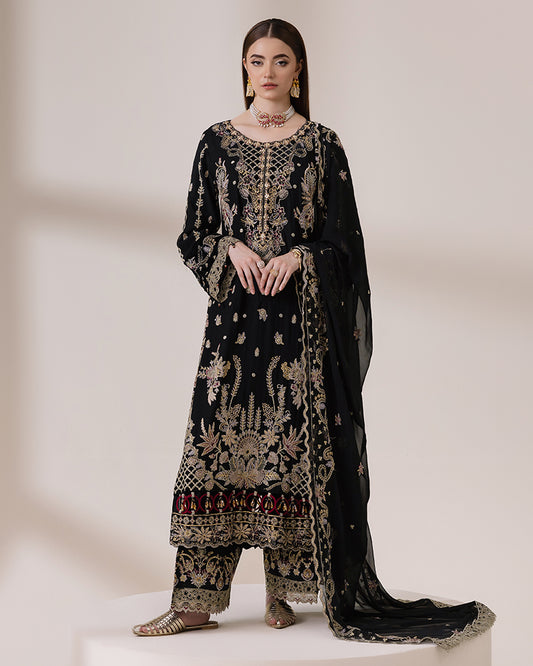 AL-4201 Black Chiffon