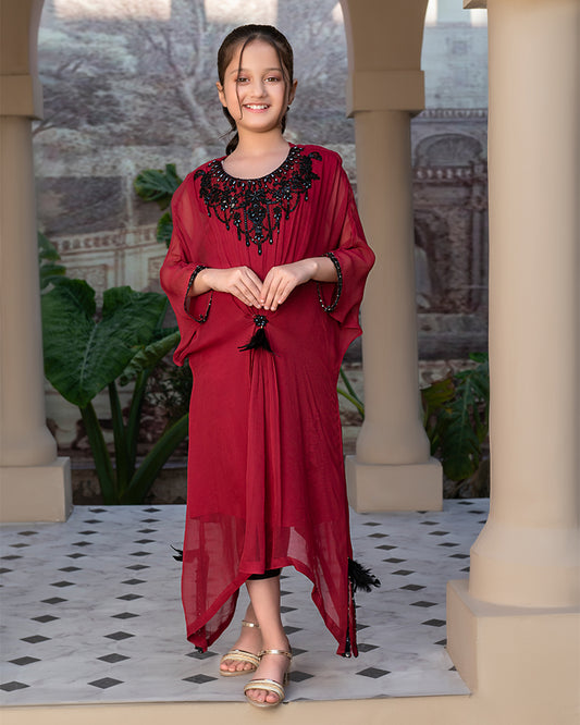 Kids Semi Formals AN-10 Carrot Red