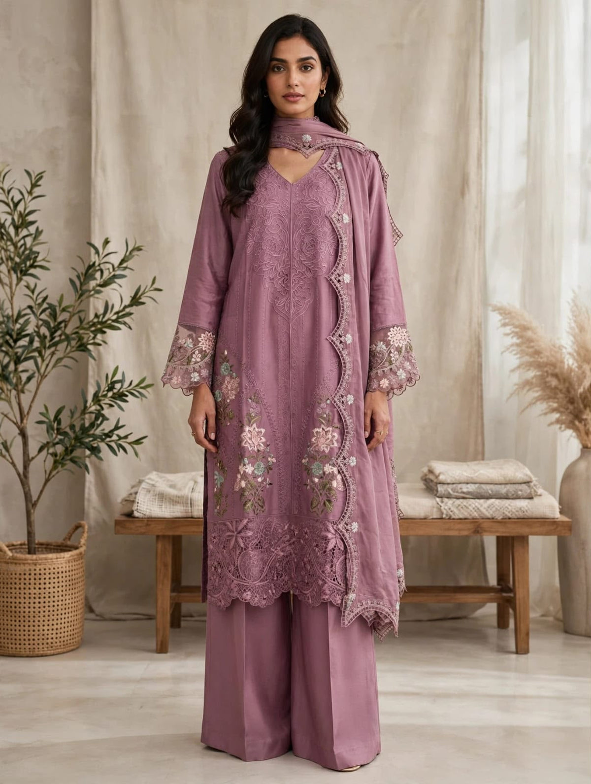 Premium Embroidered Viscose HVA-10