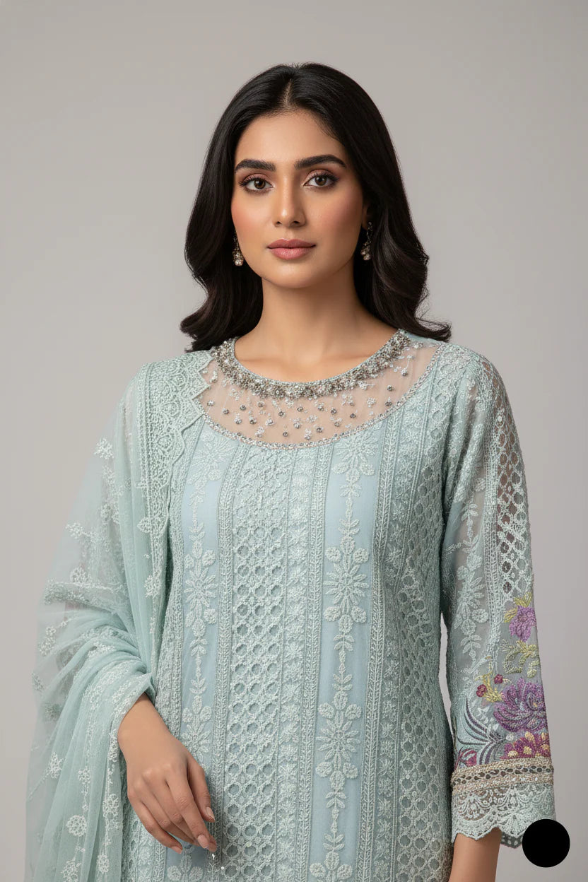 Chiffon Formal AL 4075 ICE BLUE