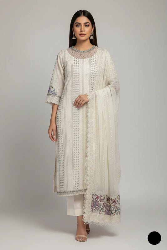 Chiffon Formal AL 4075 WHITE