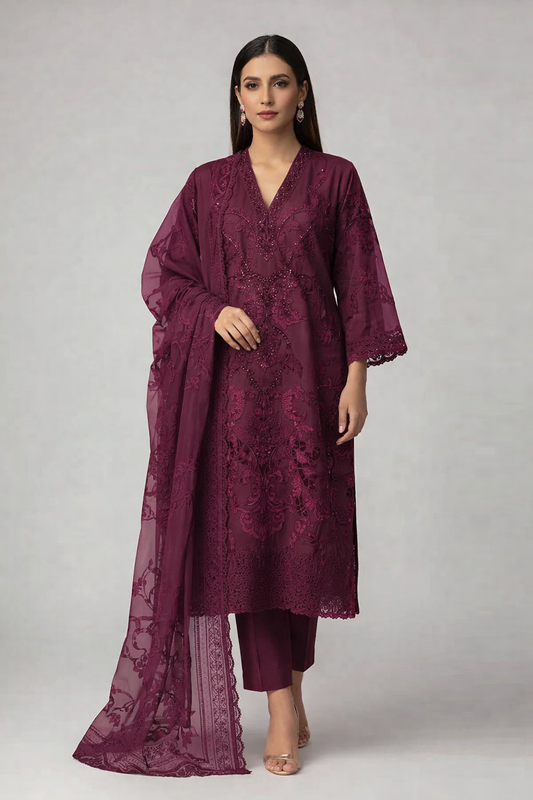 Organza Formal AL 4294 BURGUNDY