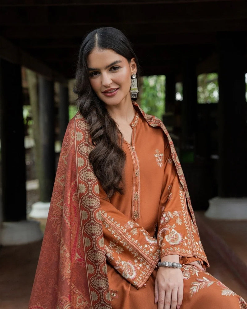 Embroidered Staple Wool AL-1329