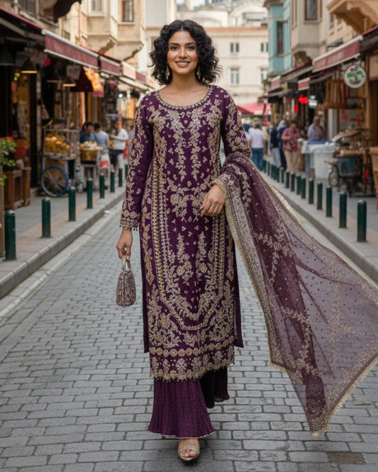 Chiffon Formal AL 4281 PURPLE