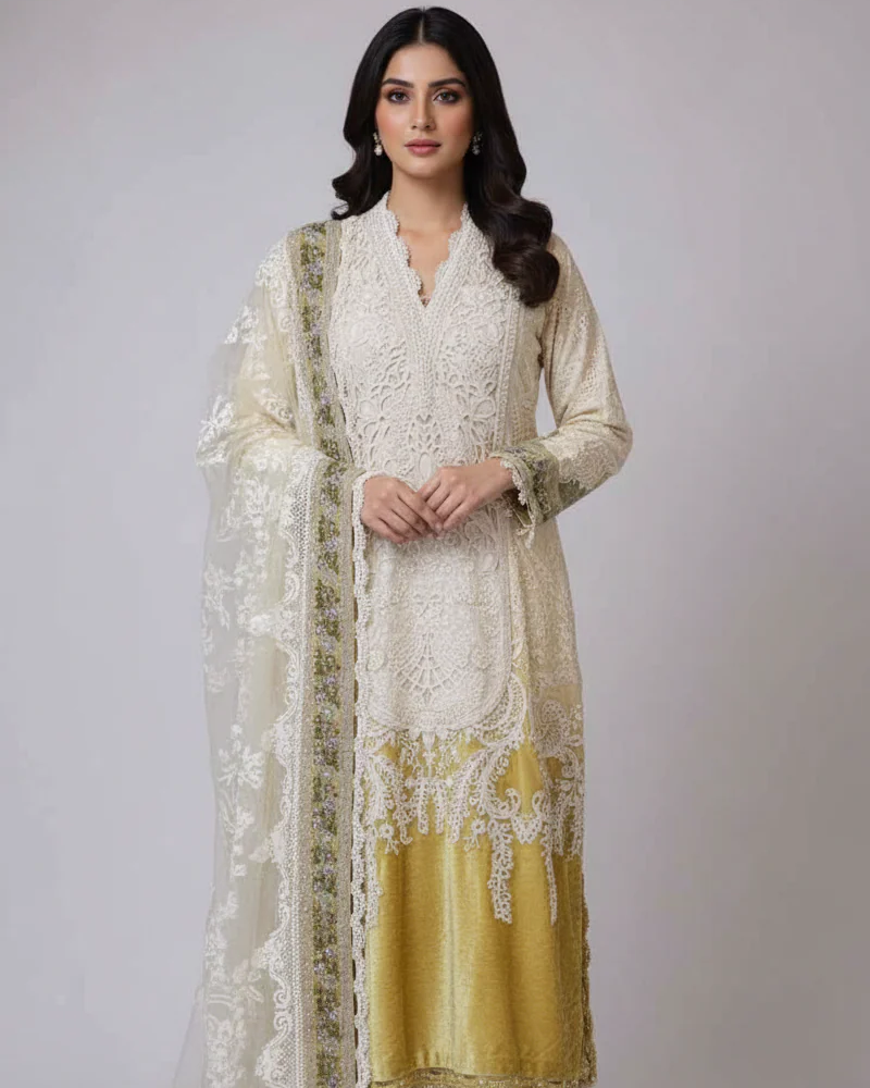 Organza Formal AL 3884Y Mustard