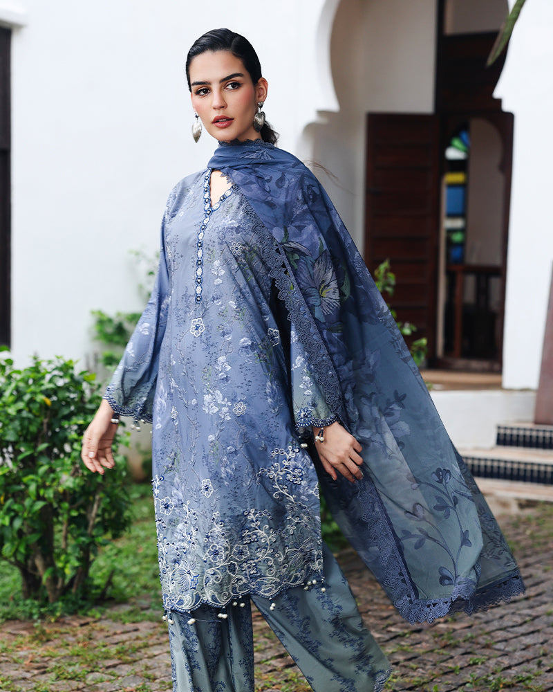 Azure Festive Silk DGP-257