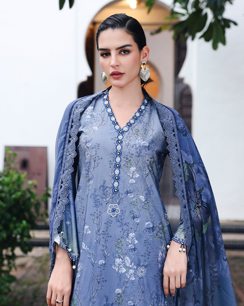 Azure Festive Silk DGP-257