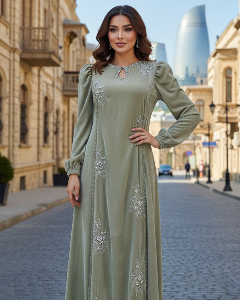 Luxury Velvet AN-96 Olive Green