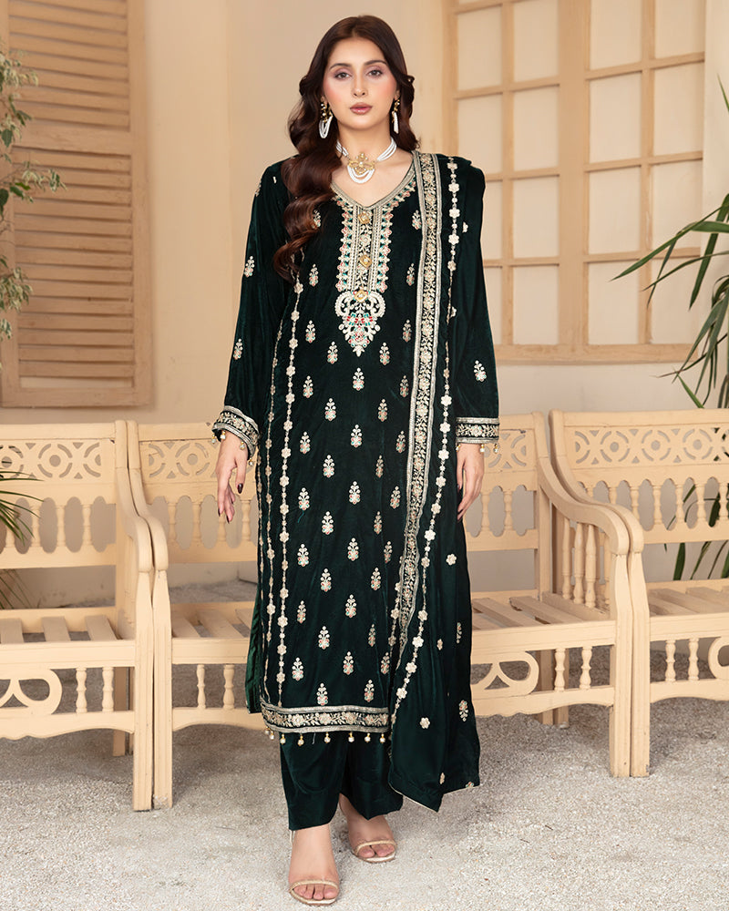 KSV 07 Velvet Bottle Green