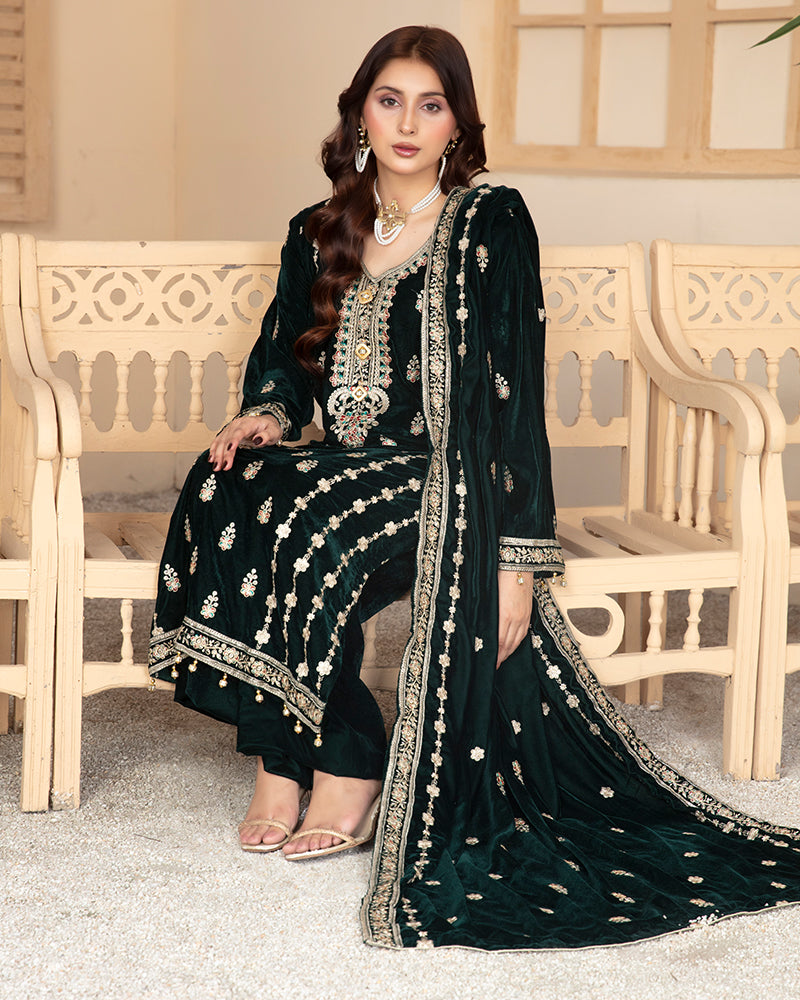 KSV 07 Velvet Bottle Green