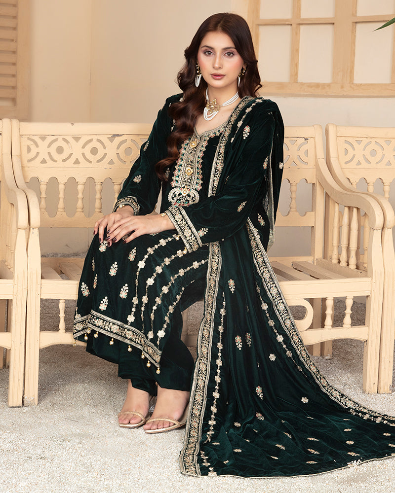 KSV 07 Velvet Bottle Green