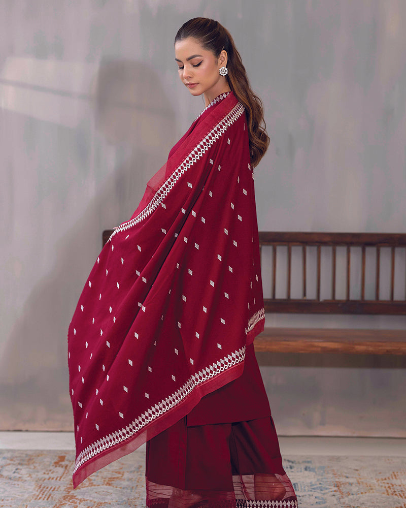 HDA 27 Embroidered Dhanak