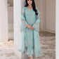 AL-4256 Embroidered Net Long shirt suit