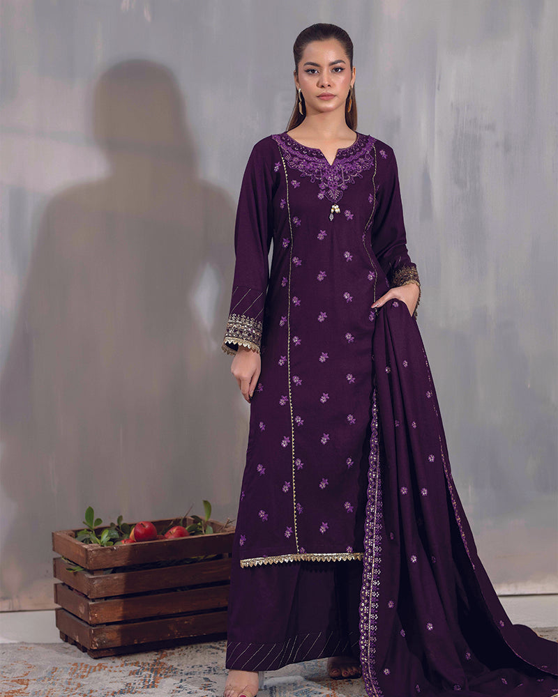 HDA 29 Embroidered Dhanak