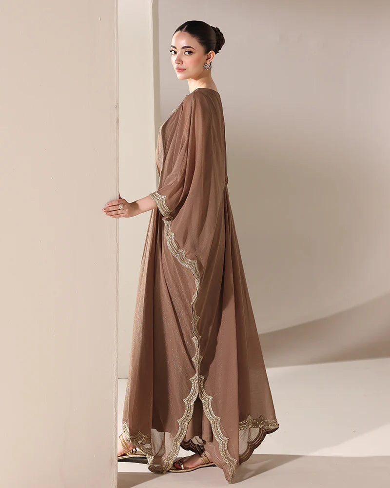 AN-147 Zari Chiffon Kaftan