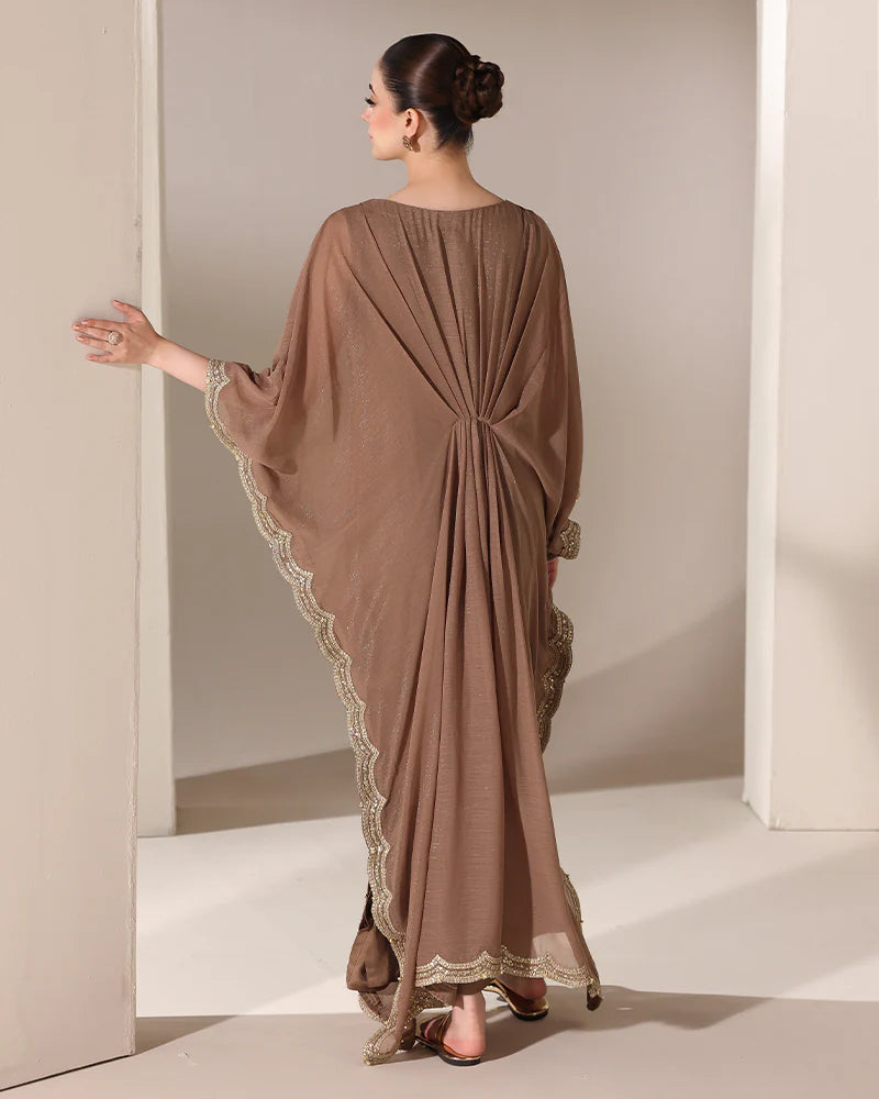 AN-147 Zari Chiffon Kaftan