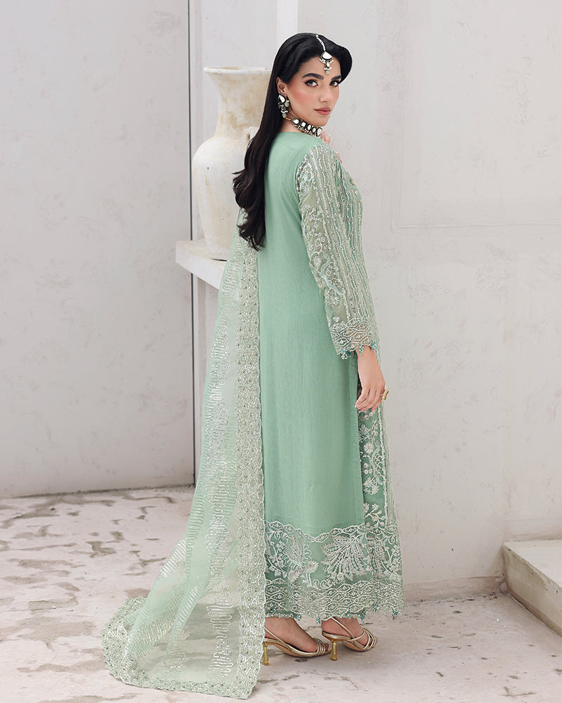 AL-4241 Embroidered Chiffon Long Shirt