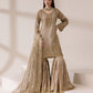 Masoori Net Gold Gharara AL-4178