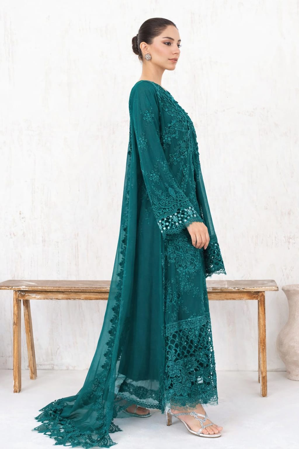 Chiffon Formals AL-4079 TEAL