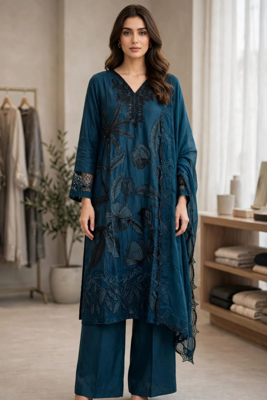 Premium Embroidered Viscose HVA-14