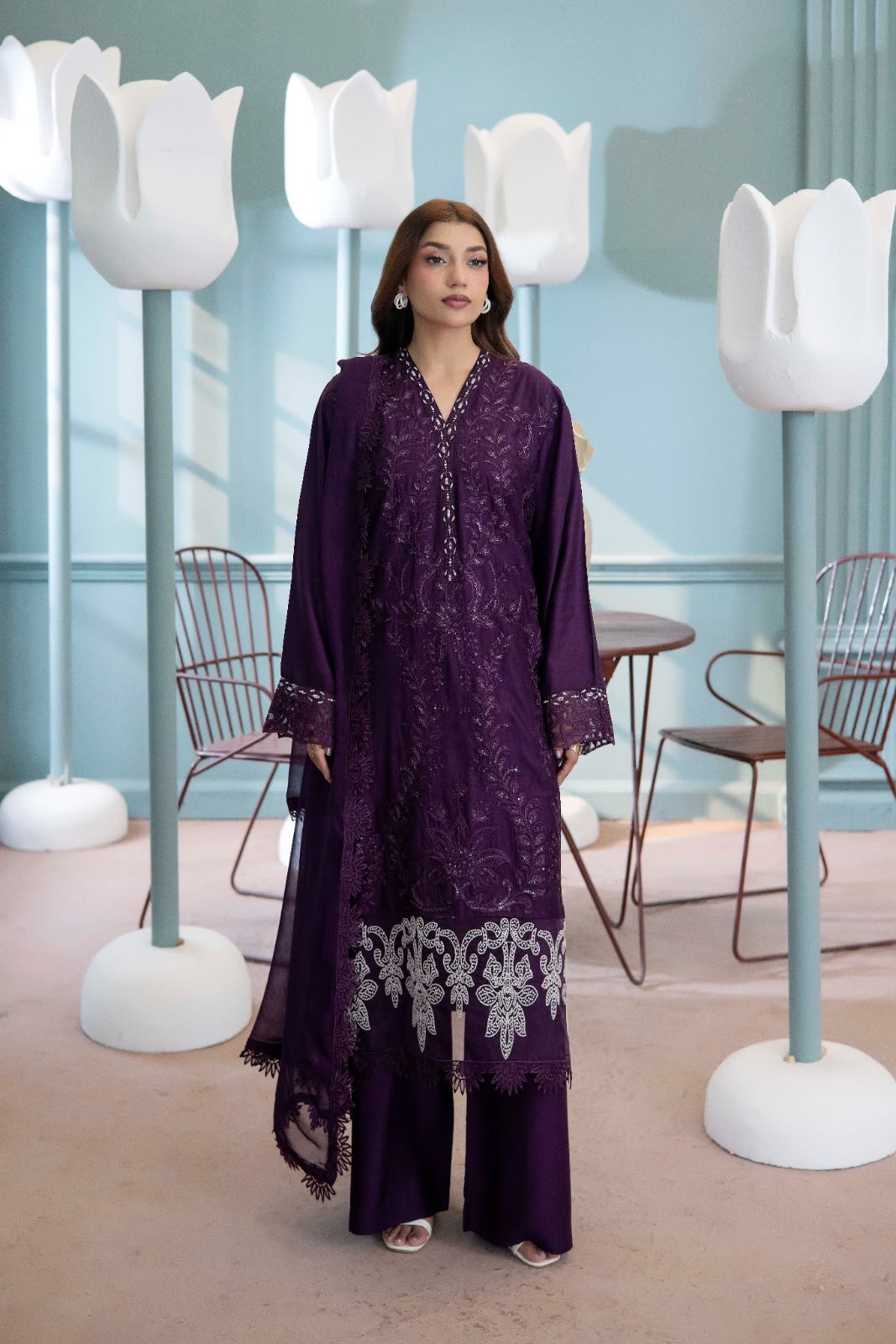 Premium Embroidered Viscose HVA-11
