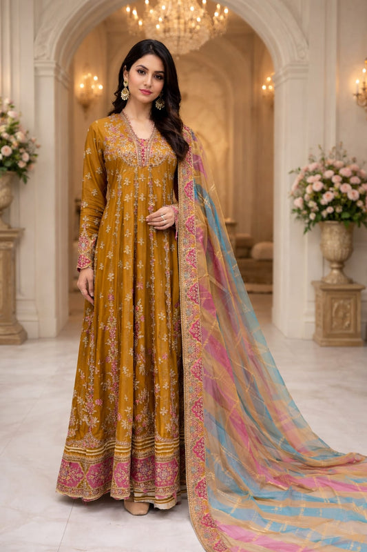 Chiffon Formal AL 4129 MUSTARD